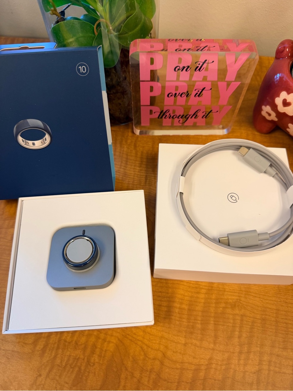 Blue Ceramic Oura ring Gen 4- size 10 - Picture 2 of 4